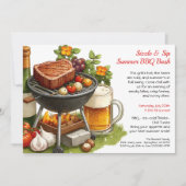 Summer BBQ & Beer Party Invitation (Devant)