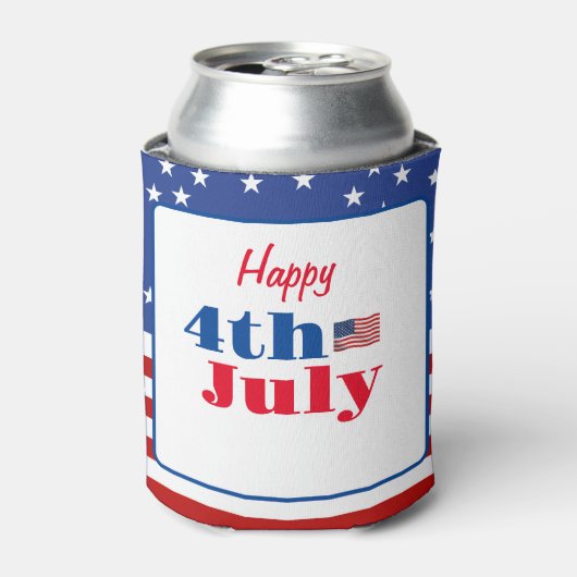 Summer BBQ Family Reunion 4 juli Custom Blikjeskoeler (Blikje Voorkant)
