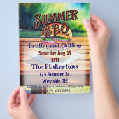 Summer BBQ Grilling and Chilling Flyer (Hand)