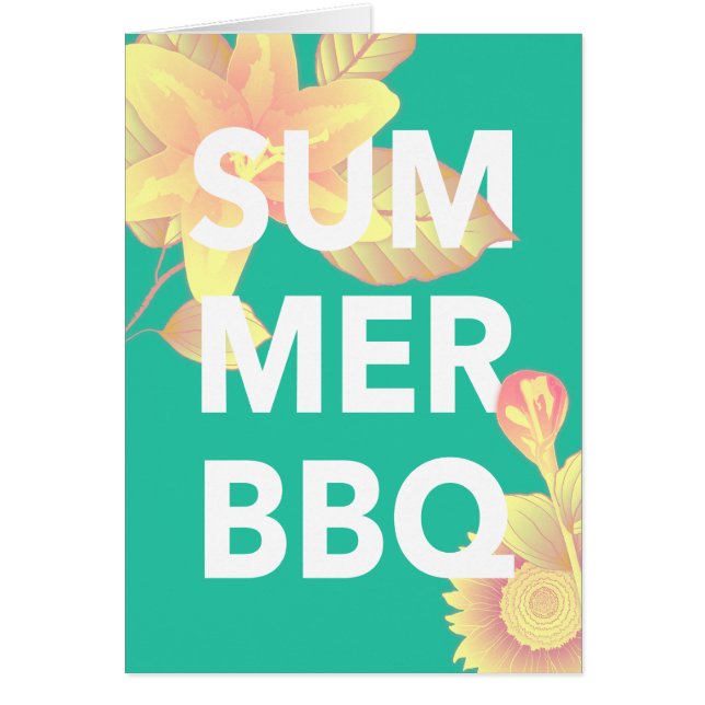SUMMER BBQ heldere floraal (Voorkant)