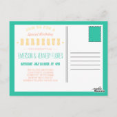 SUMMER BBQ heldere floraal Briefkaart (Achterkant)