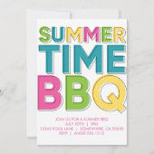 SUMMER BBQ INVITE KAART (Voorkant)