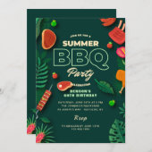 Summer BBQ Party Kaart (Voorkant / Achterkant)