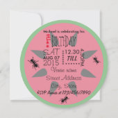 Summer BBQ Picnic Birthday Kaart (Achterkant)