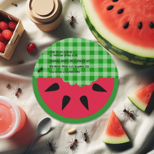 Summer BBQ Picnic Birthday  Kaart