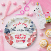 Summer BBQ Picnic gepersonaliseerd Papieren Bordje (Feest)