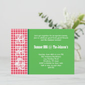 Summer BBQ Uitnodiging (Staand voorkant)