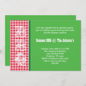 Summer BBQ Uitnodiging (Voorkant / Achterkant)