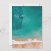 Summer Beach baby shower Kaart (Achterkant)