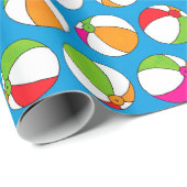 Summer Beach Balls Cadeaupapier (Rol Hoek)