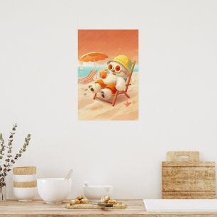 Summer Beach Beer Poster