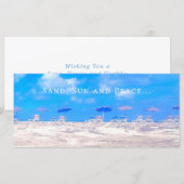 Summer Beach Bleu blanc Bonne carte de retraite (Devant / Derrière)