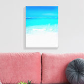 Summer Beach Blue Ocean Canvas Afdruk (Insitu (Woonkamer))