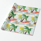 Summer Beach Cadeaupapier (Uitgerold)