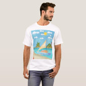 Summer Beach chantage Beach T-shirt (Devant entier)