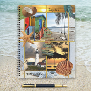 Summer Beach Custom Photo Bullet Journal Notitiebo Notitieboek