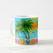 Summer Beach Fun Café Mug (Devant gauche)
