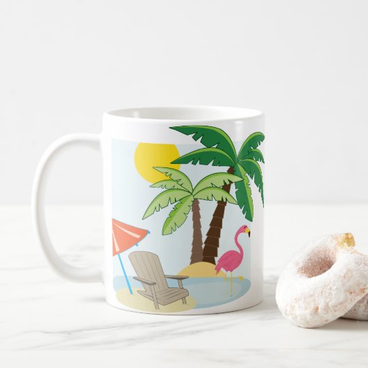 Summer Beach Koffiemok (Met donut)