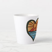 Summer Beach liefde Latte Mok (Voorkant)