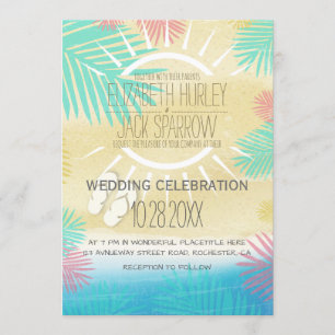 Summer Beach Mariages Invitations
