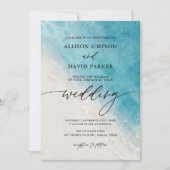 Summer Beach Nautique Mariage Invitations (Devant)