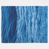Summer Beach Ocean Waves Fleece Deken (Voorkant (Horizontaal))