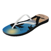 Summer Beach Palm Trees Teenslippers (Schuin)