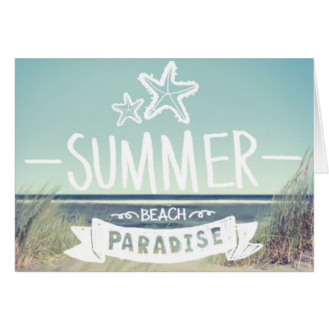 Summer Beach Paradise (Voorkant Horizontaal)