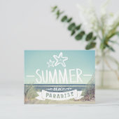 Summer Beach Paradise Briefkaart (Staand voorkant)
