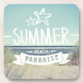 Summer Beach Paradise Onderzetter (Voorkant)