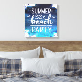 Summer Beach Party | Impression du canevas d'aquar (Insitu(Chambre))