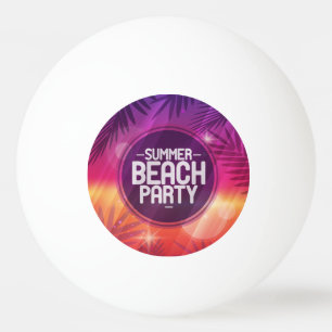 Summer Beach Party nacht Pingpongballen