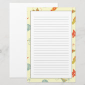 Summer Beach Pattern Briefpapier (Voorkant / Achterkant)