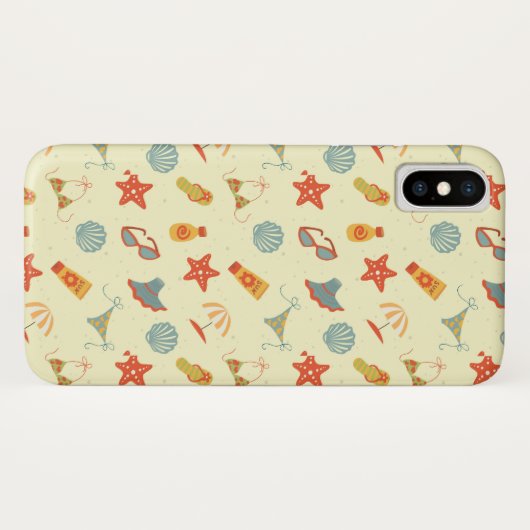 Summer Beach Pattern Case-Mate iPhone Case (Achterkant (horizontaal))
