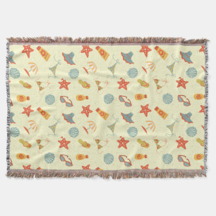 Summer Beach Pattern Deken