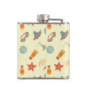 Summer Beach Pattern Heupfles (Achterkant)