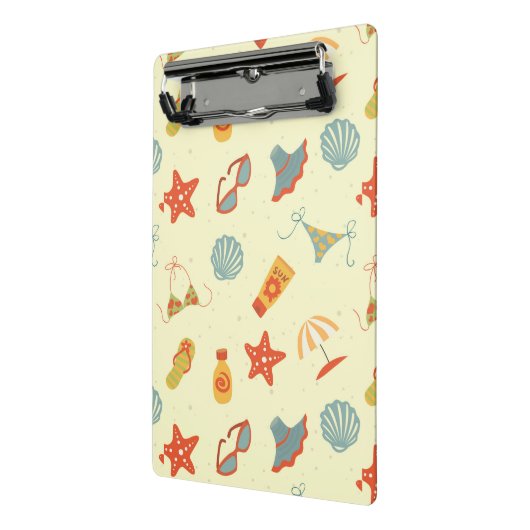 Summer Beach Pattern Mini Klembord (Angled2)