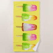 Summer Beach Popsicle fruitijsblok Strandlaken (Voorkant)
