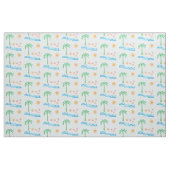 Summer Beach Print Fabric Stof (Fat Quarter)