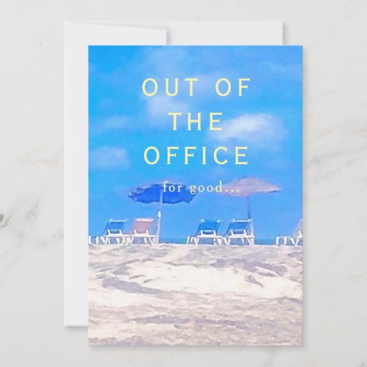 Summer Beach Retirement Party Invitation (Devant)