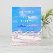 Summer Beach Retirement Party Invitation (Debout devant)