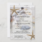 Summer Beach Shells Baby shower Invitation (Dos)