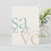 Summer Beach Simple Photo Save The Date (Debout devant)