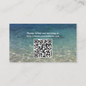 Summer Beach Starfish Wedding Website Insert Kaart (Achterkant)