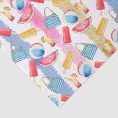 Summer Beach Stripes Tissuepapier (Detail)