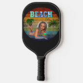 Summer Beach Tan Pickleball Paddle (Achterkant)