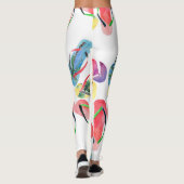 Summer Beach Teenslippers Pattern Leggings (Achterkant)