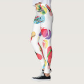 Summer Beach Teenslippers Pattern Leggings (Links)