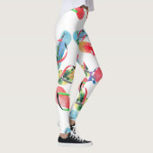 Summer Beach Teenslippers Pattern Leggings (Rechts)