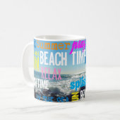 Summer Beach Time Fun Koffiemok (Voorkant links)